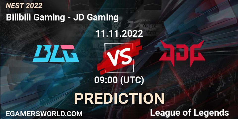 Bilibili Gaming contre JD Gaming : prédiction de match. 11.11.22. LoL, NEST 2022
