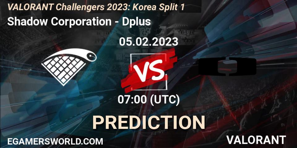 Shadow Corporation contre Dplus : prédiction de match. 05.02.23. VALORANT, VALORANT Challengers 2023: Korea Split 1