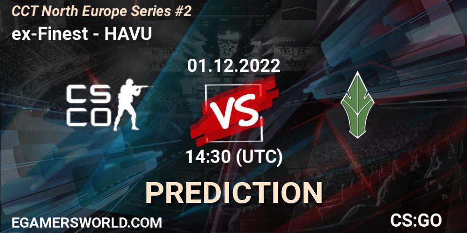 ex-Finest contre HAVU : prédiction de match. 01.12.22. CS2 (CS:GO), CCT North Europe Series #2