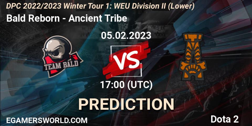 Bald Reborn contre Ancient Tribe : prédiction de match. 05.02.23. Dota 2, DPC 2022/2023 Winter Tour 1: WEU Division II (Lower)