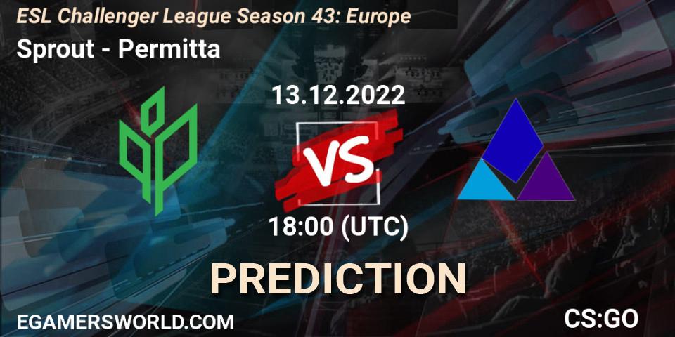 Sprout contre Permitta : prédiction de match. 13.12.22. CS2 (CS:GO), ESL Challenger League Season 43: Europe