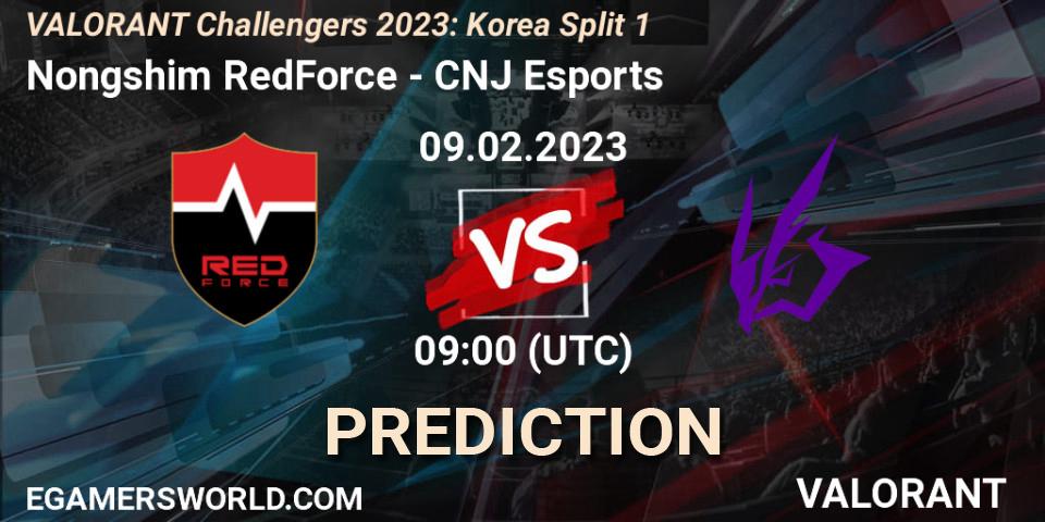 Nongshim RedForce contre CNJ Esports : prédiction de match. 09.02.23. VALORANT, VALORANT Challengers 2023: Korea Split 1