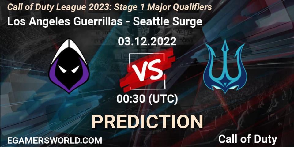 Los Angeles Guerrillas contre Seattle Surge : prédiction de match. 03.12.22. Call of Duty, Call of Duty League 2023: Stage 1 Major Qualifiers