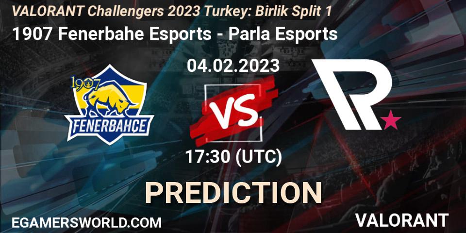 1907 Fenerbahçe Esports contre Parla Esports : prédiction de match. 04.02.23. VALORANT, VALORANT Challengers 2023 Turkey: Birlik Split 1