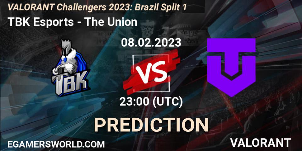 TBK Esports contre The Union : prédiction de match. 08.02.23. VALORANT, VALORANT Challengers 2023: Brazil Split 1