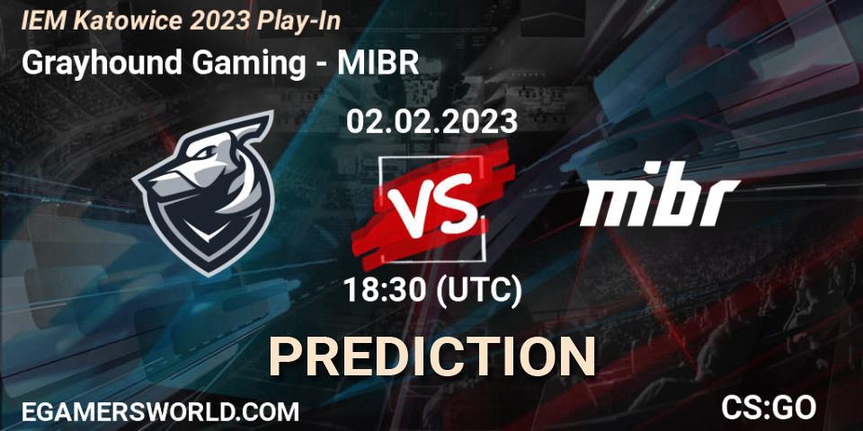 Grayhound Gaming contre MIBR : prédiction de match. 02.02.23. CS2 (CS:GO), IEM Katowice 2023 Play-In