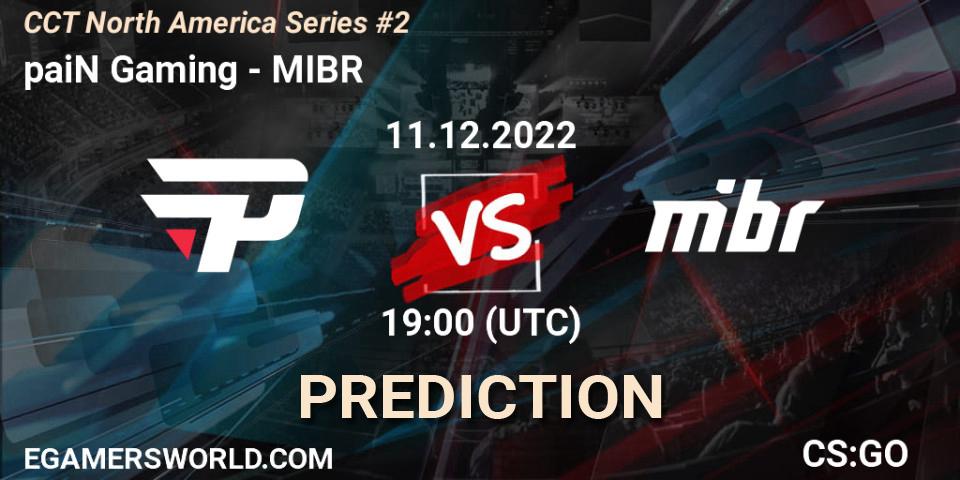 paiN Gaming contre MIBR : prédiction de match. 11.12.22. CS2 (CS:GO), CCT North America Series #2