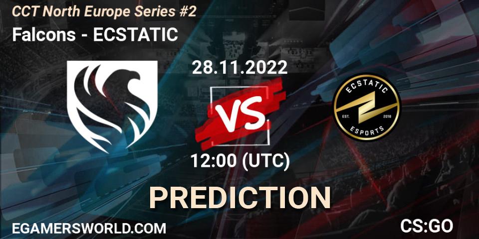 Falcons contre ECSTATIC : prédiction de match. 28.11.22. CS2 (CS:GO), CCT North Europe Series #2