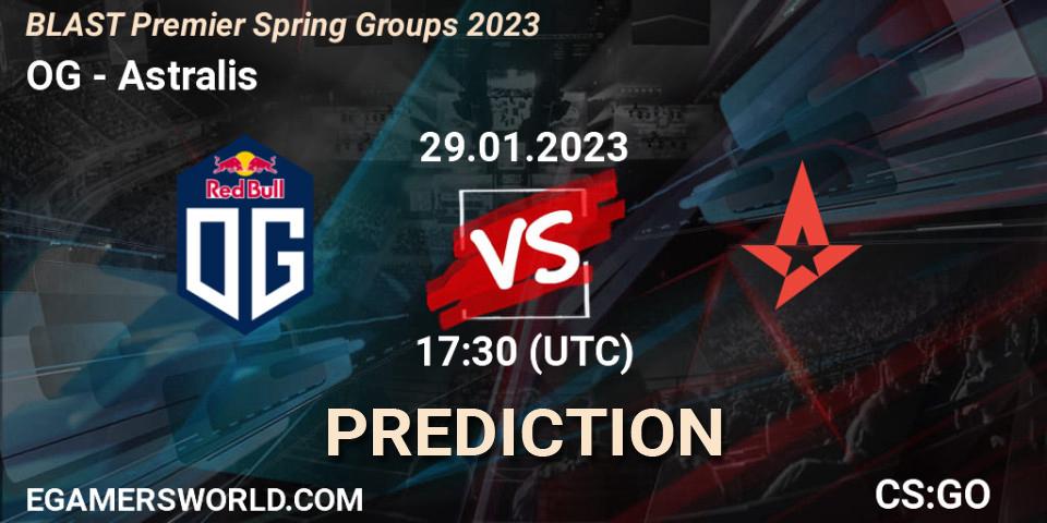 OG contre Astralis : prédiction de match. 29.01.23. CS2 (CS:GO), BLAST Premier Spring Groups 2023