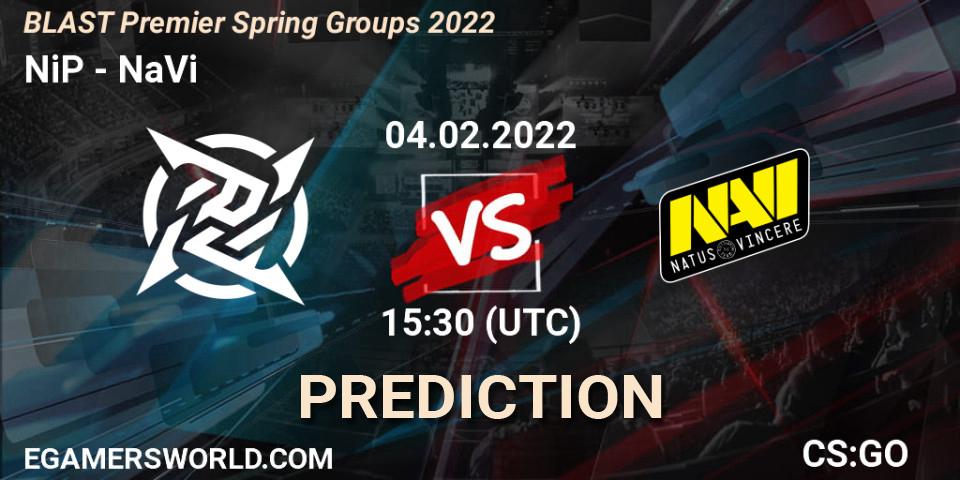 NiP contre NaVi : prédiction de match. 04.02.22. CS2 (CS:GO), BLAST Premier Spring Groups 2022