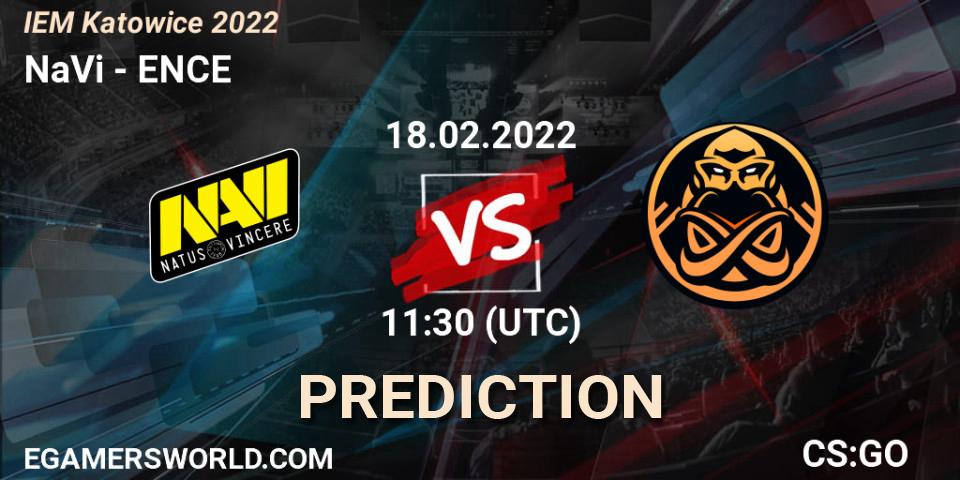 NaVi contre ENCE : prédiction de match. 18.02.22. CS2 (CS:GO), IEM Katowice 2022
