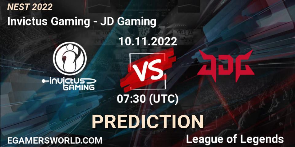 Invictus Gaming contre JD Gaming : prédiction de match. 10.11.22. LoL, NEST 2022