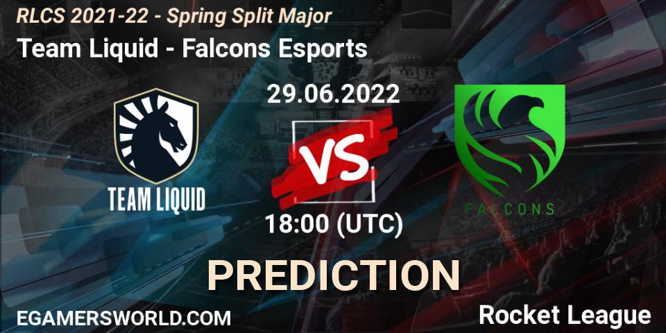 Team Liquid contre Falcons Esports : prédiction de match. 29.06.22. Rocket League, RLCS 2021-22 - Spring Split Major