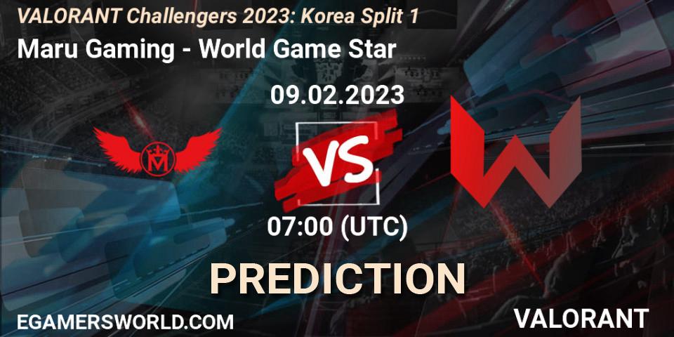 Maru Gaming contre World Game Star : prédiction de match. 09.02.23. VALORANT, VALORANT Challengers 2023: Korea Split 1