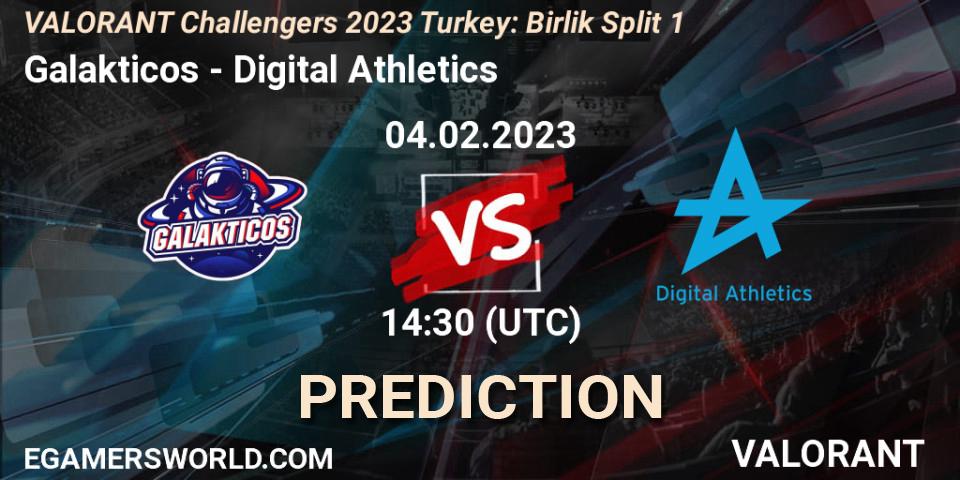 Galakticos contre Digital Athletics : prédiction de match. 04.02.23. VALORANT, VALORANT Challengers 2023 Turkey: Birlik Split 1