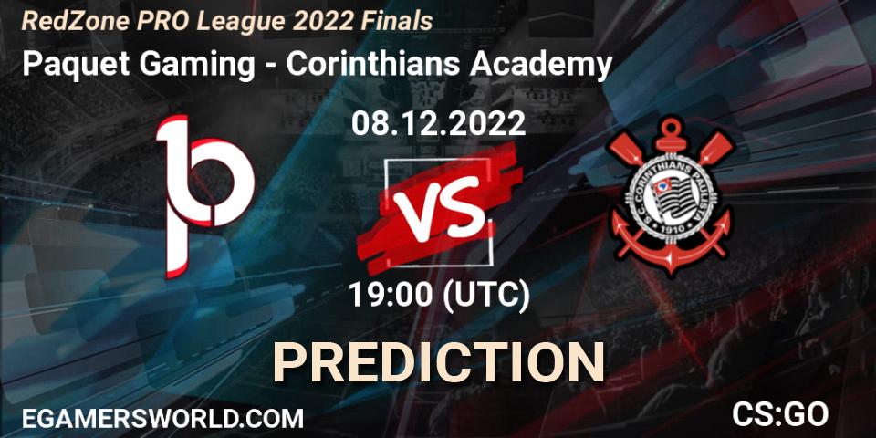 Paquetá Gaming contre Corinthians Academy : prédiction de match. 08.12.22. CS2 (CS:GO), RedZone PRO League 2022 Finals