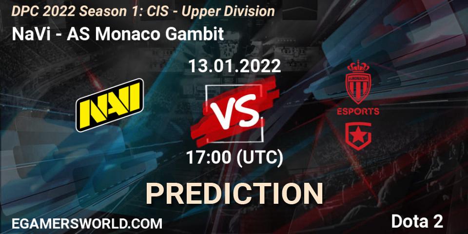 NaVi contre AS Monaco Gambit : prédiction de match. 13.01.22. Dota 2, DPC 2022 Season 1: CIS - Upper Division
