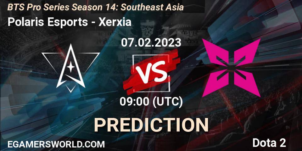 Polaris Esports contre Xerxia : prédiction de match. 04.02.23. Dota 2, BTS Pro Series Season 14: Southeast Asia