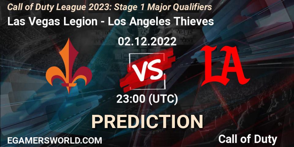 Las Vegas Legion contre Los Angeles Thieves : prédiction de match. 02.12.22. Call of Duty, Call of Duty League 2023: Stage 1 Major Qualifiers