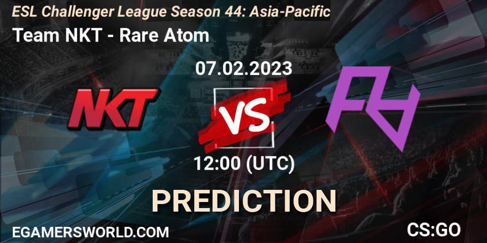 Team NKT contre Rare Atom : prédiction de match. 07.02.23. CS2 (CS:GO), ESL Challenger League Season 44: Asia-Pacific