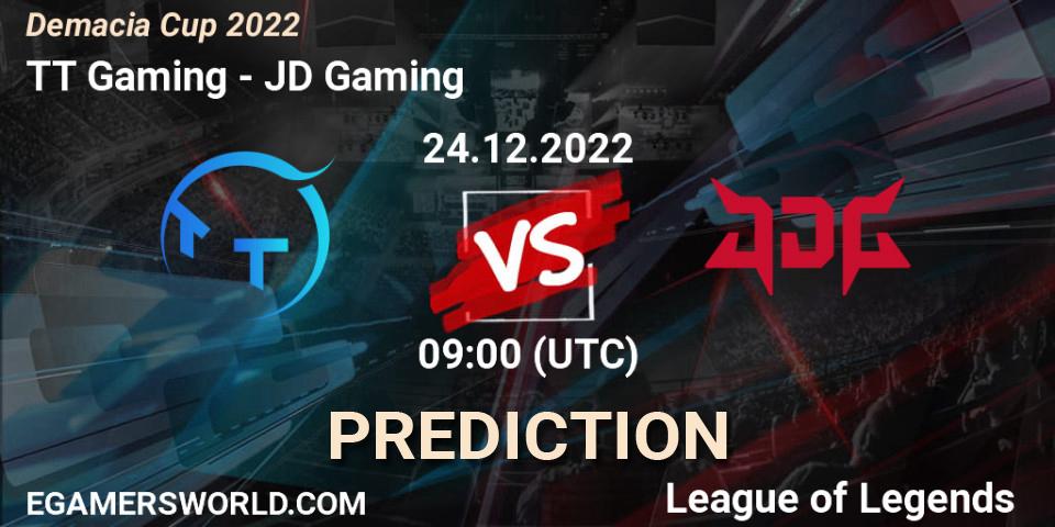 TT Gaming contre JD Gaming : prédiction de match. 24.12.22. LoL, Demacia Cup 2022
