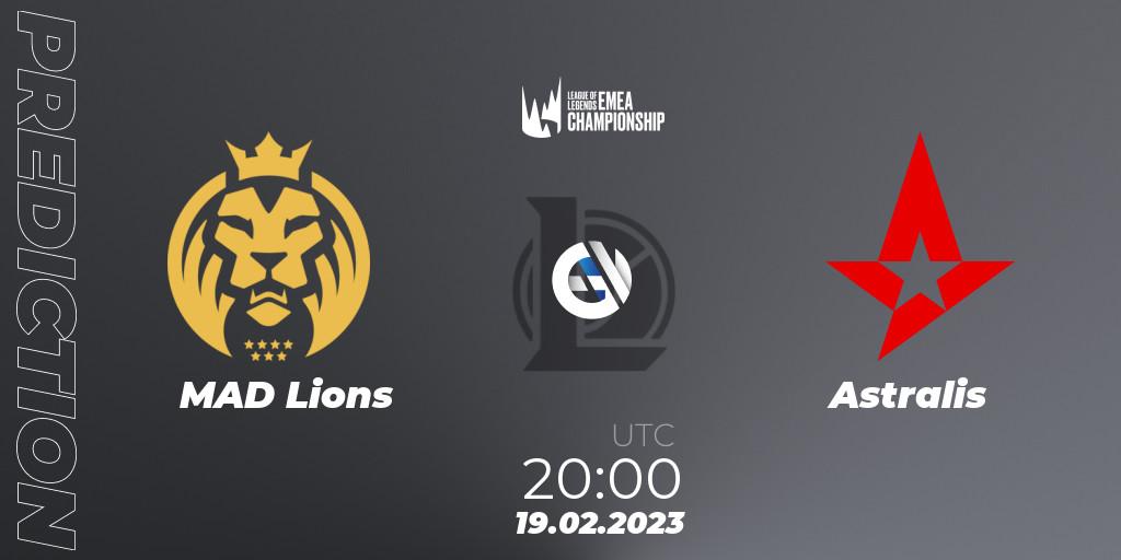 MAD Lions contre Astralis : prédiction de match. 19.02.23. LoL, LEC Winter 2023 - Stage 2