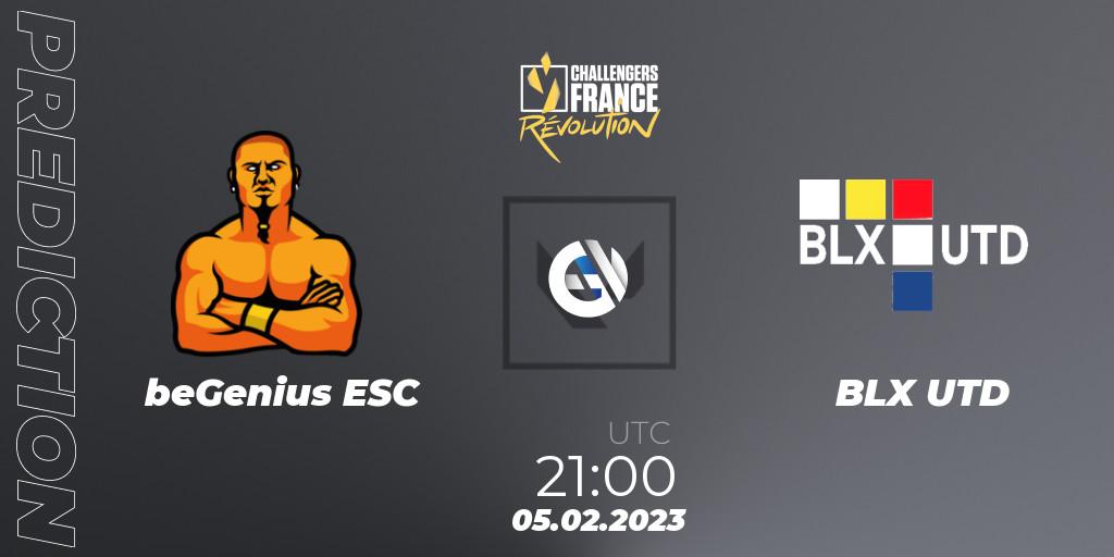 beGenius ESC contre BLX UTD : prédiction de match. 05.02.23. VALORANT, VALORANT Challengers 2023 France: Revolution Split 1