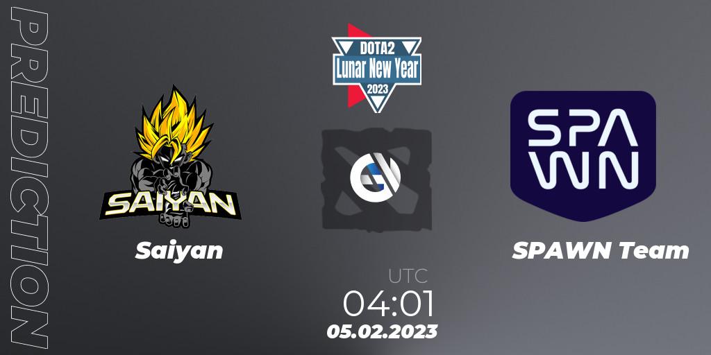 Saiyan contre SPAWN Team : prédiction de match. 05.02.23. Dota 2, Lunar New Year 2023