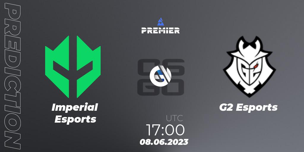 Imperial Esports contre G2 Esports : prédiction de match. 08.06.23. CS2 (CS:GO), BLAST Premier: Spring Final 2023