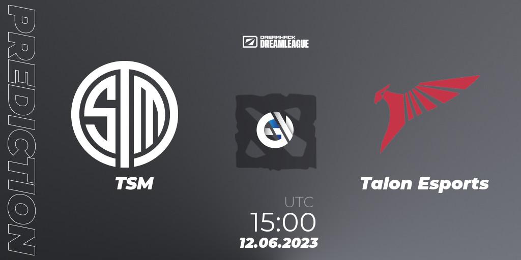 TSM contre Talon Esports : prédiction de match. 12.06.23. Dota 2, DreamLeague Season 20 - Group Stage 1
