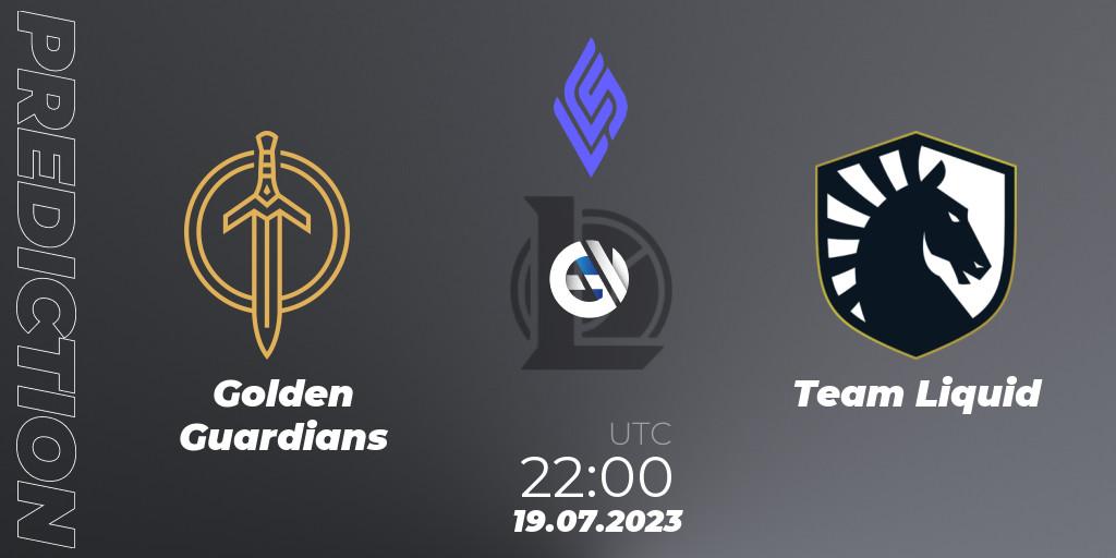Golden Guardians contre Team Liquid : prédiction de match. 19.07.23. LoL, LCS Summer 2023 - Group Stage