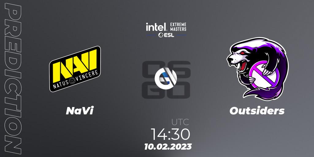 NaVi contre Outsiders : prédiction de match. 10.02.23. CS2 (CS:GO), IEM Katowice 2023