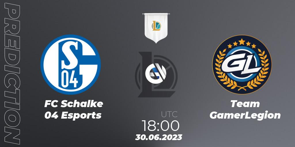 FC Schalke 04 Esports contre Team GamerLegion : prédiction de match. 30.06.23. LoL, Prime League Summer 2023 - Group Stage