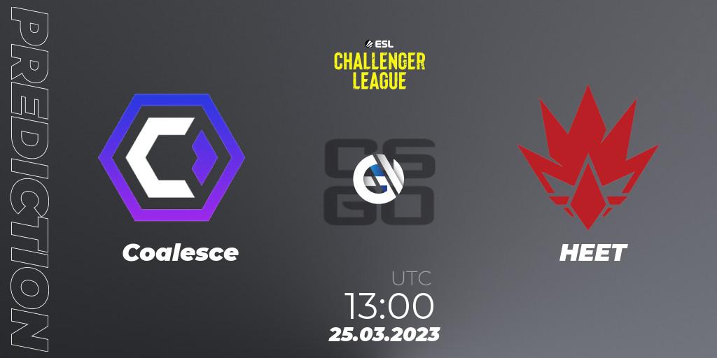 Coalesce contre HEET : prédiction de match. 25.03.23. CS2 (CS:GO), ESL Challenger League Season 44 Relegation: Europe