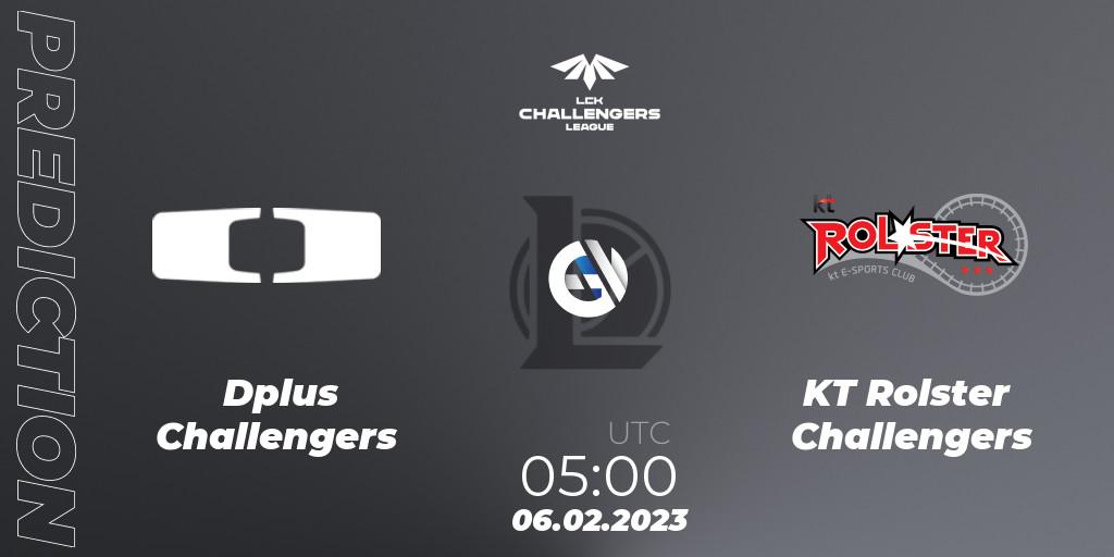 Dplus Challengers contre KT Rolster Challengers : prédiction de match. 06.02.23. LoL, LCK Challengers League 2023 Spring