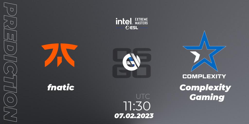 fnatic contre Complexity Gaming : prédiction de match. 07.02.23. CS2 (CS:GO), IEM Katowice 2023