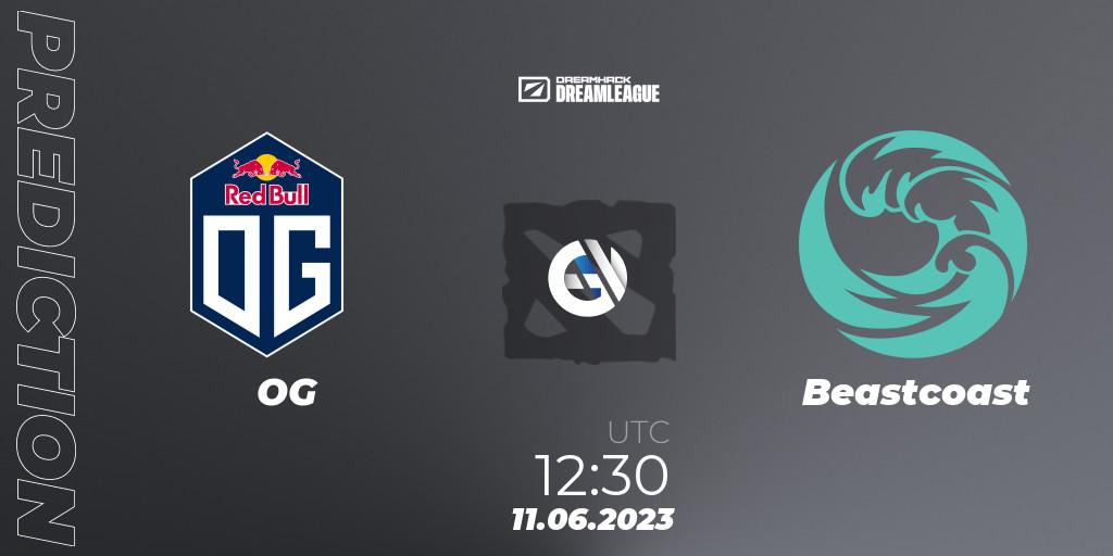 OG contre Beastcoast : prédiction de match. 11.06.23. Dota 2, DreamLeague Season 20 - Group Stage 1
