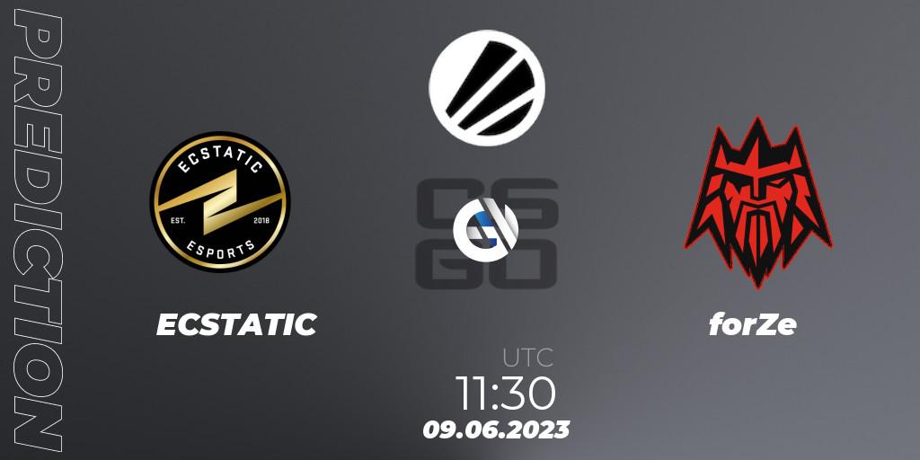 ECSTATIC contre forZe : prédiction de match. 09.06.23. CS2 (CS:GO), ESL Challenger Katowice 2023