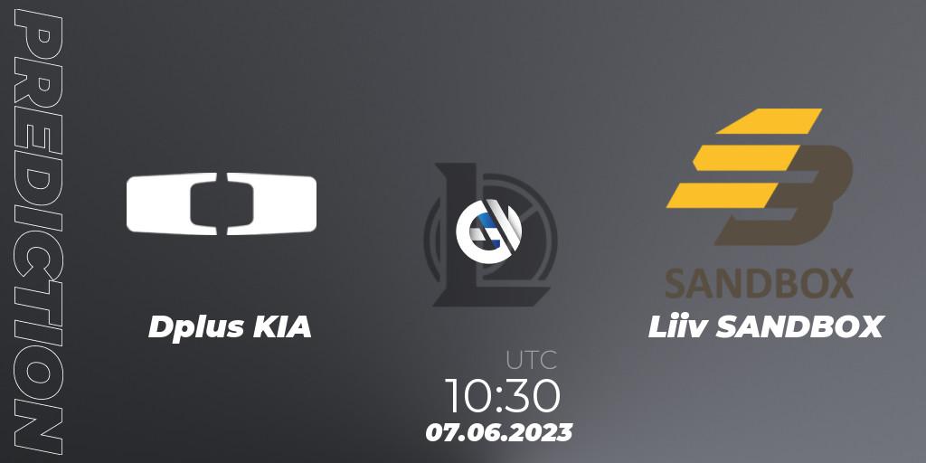Dplus KIA contre Liiv SANDBOX : prédiction de match. 07.06.23. LoL, LCK Summer 2023 Regular Season