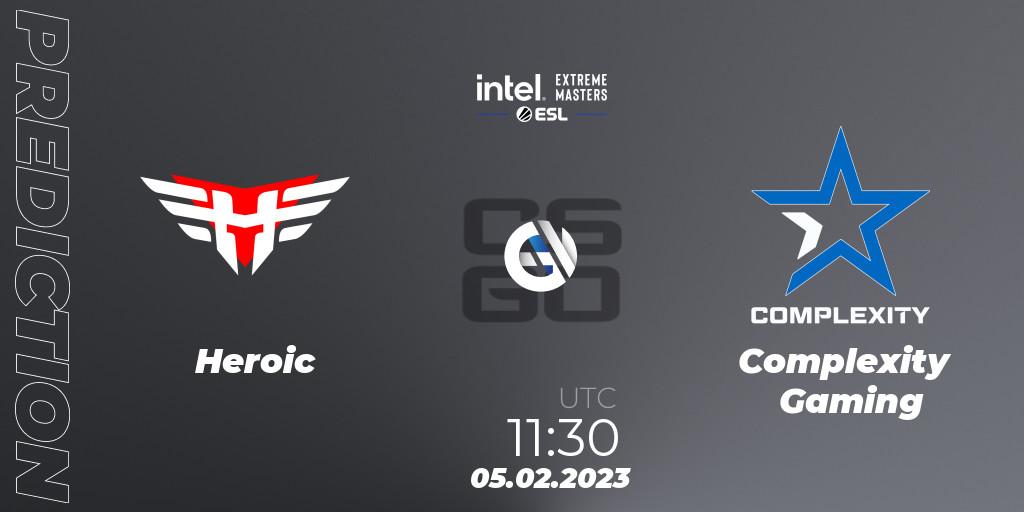 Heroic contre Complexity Gaming : prédiction de match. 05.02.23. CS2 (CS:GO), IEM Katowice 2023