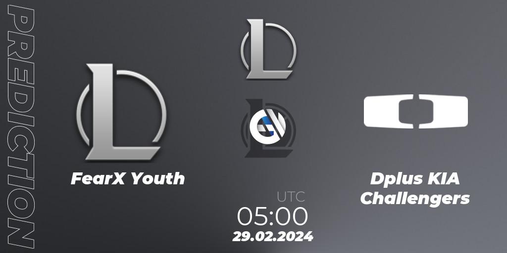 FearX Youth contre Dplus KIA Challengers : prédiction de match. 29.02.24. LoL, LCK Challengers League 2024 Spring - Group Stage