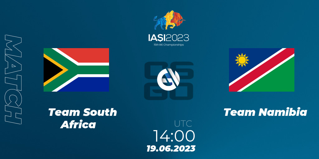 Team South Africa - Team Namibia: 19.06.23. CS2 (CS:GO) IESF World ...